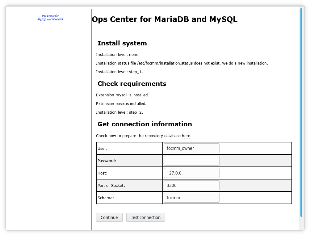 Ops Center diagnosis